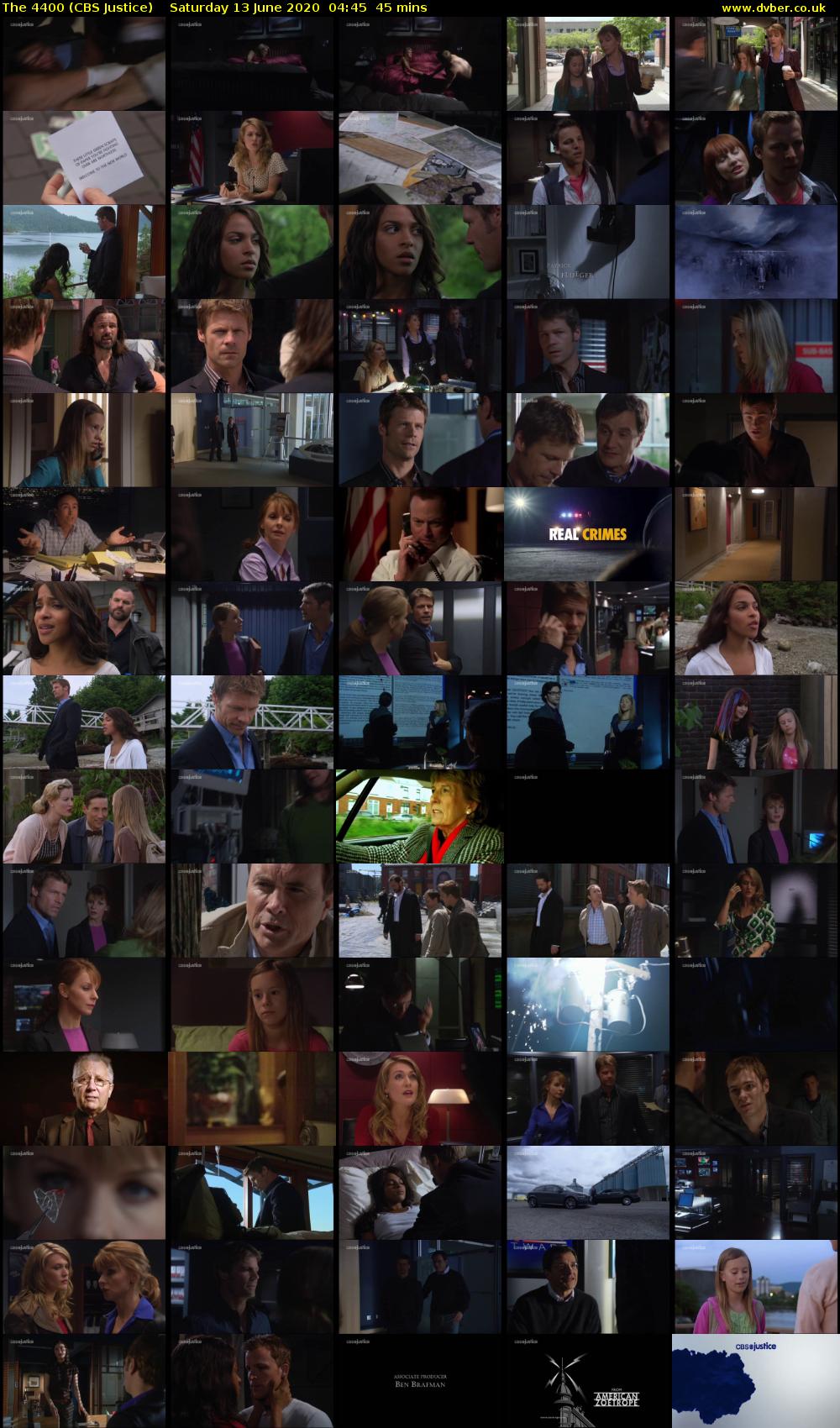 The 4400 (CBS Justice) Saturday 13 June 2020 04:45 - 05:30