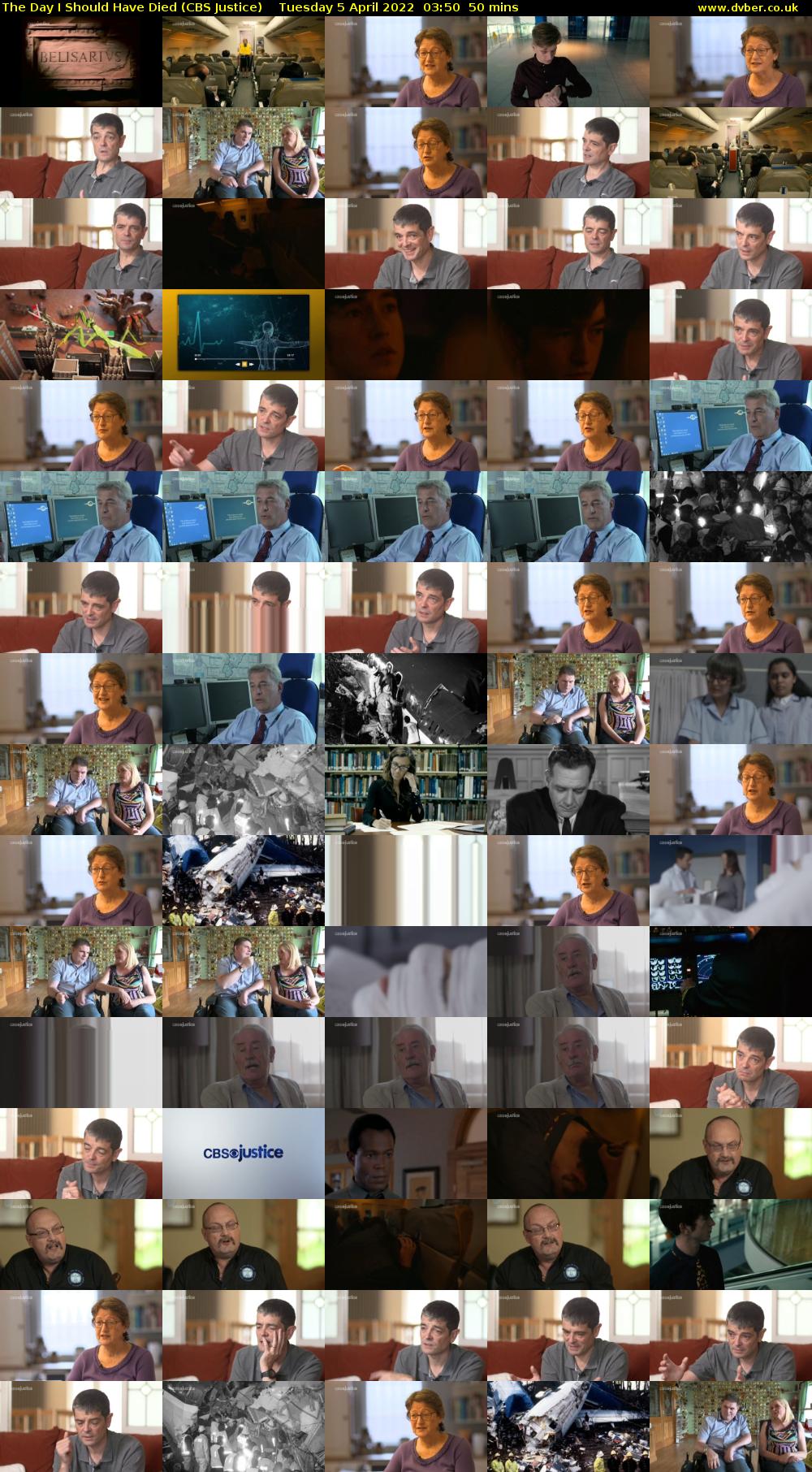 The Day I Should Have Died (CBS Justice) Tuesday 5 April 2022 03:50 - 04:40