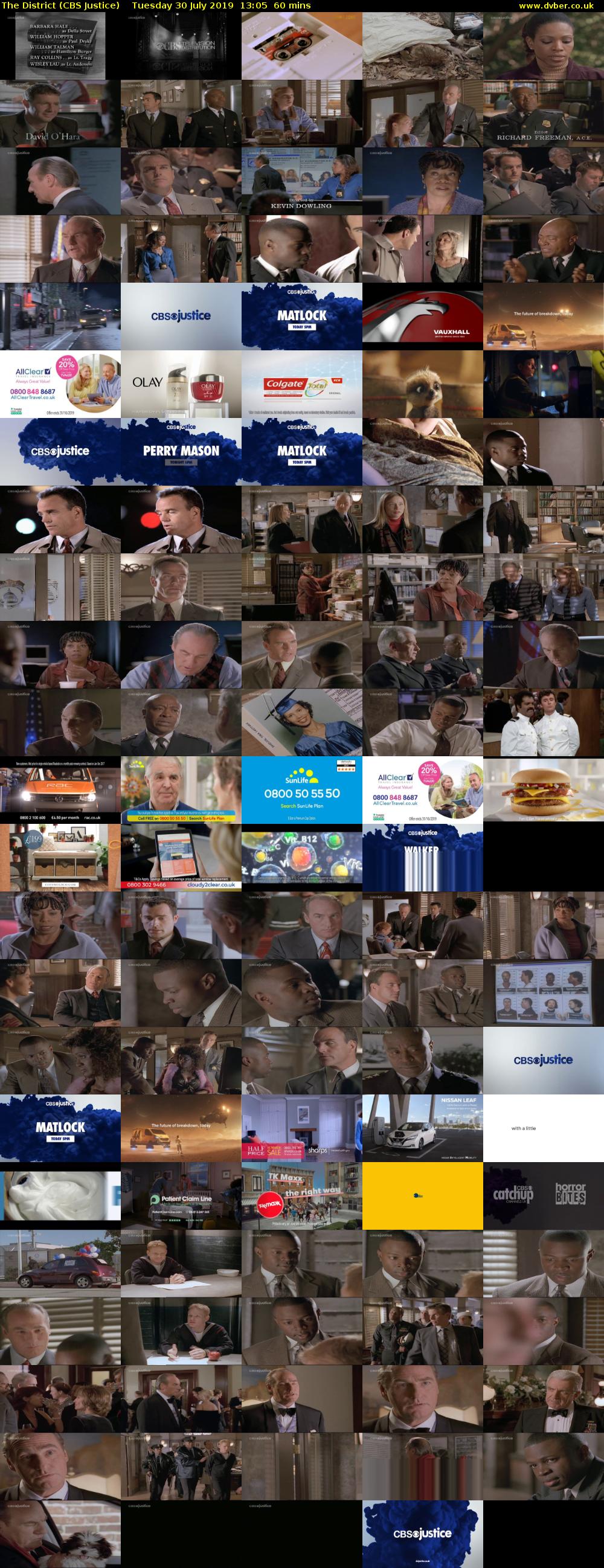 The District (CBS Justice) Tuesday 30 July 2019 13:05 - 14:05