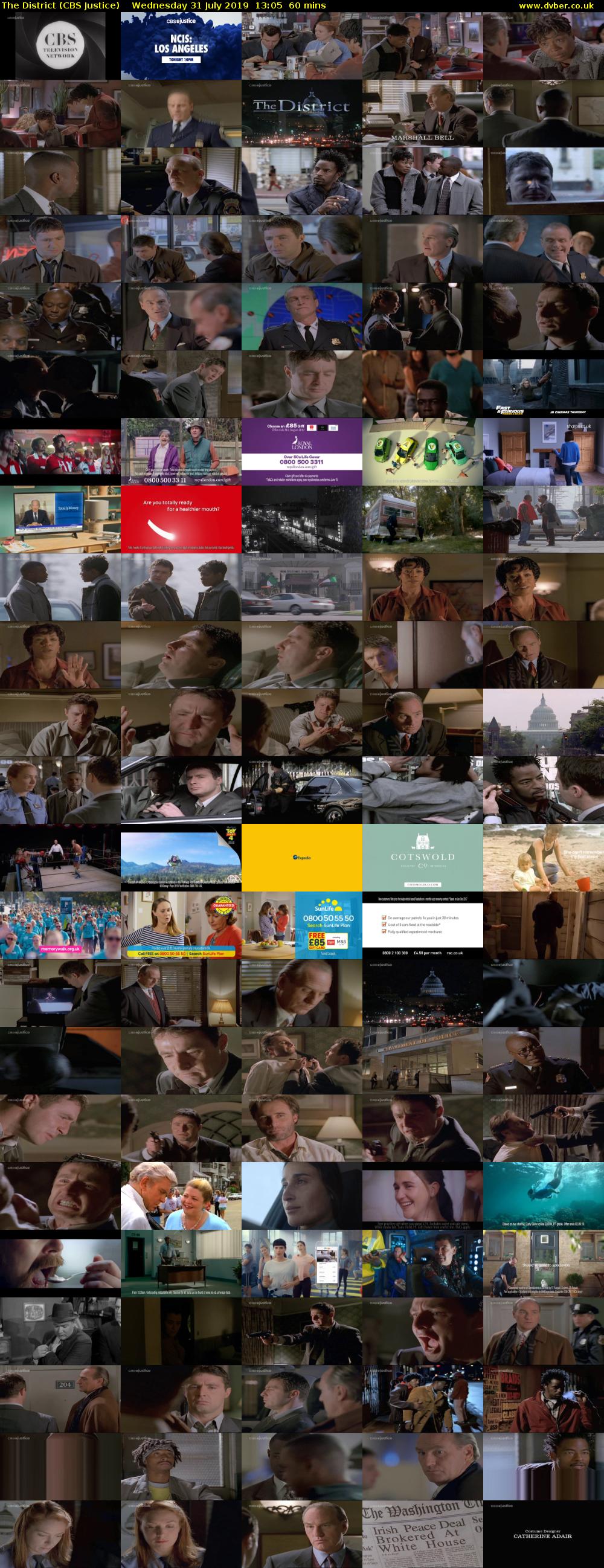 The District (CBS Justice) Wednesday 31 July 2019 13:05 - 14:05