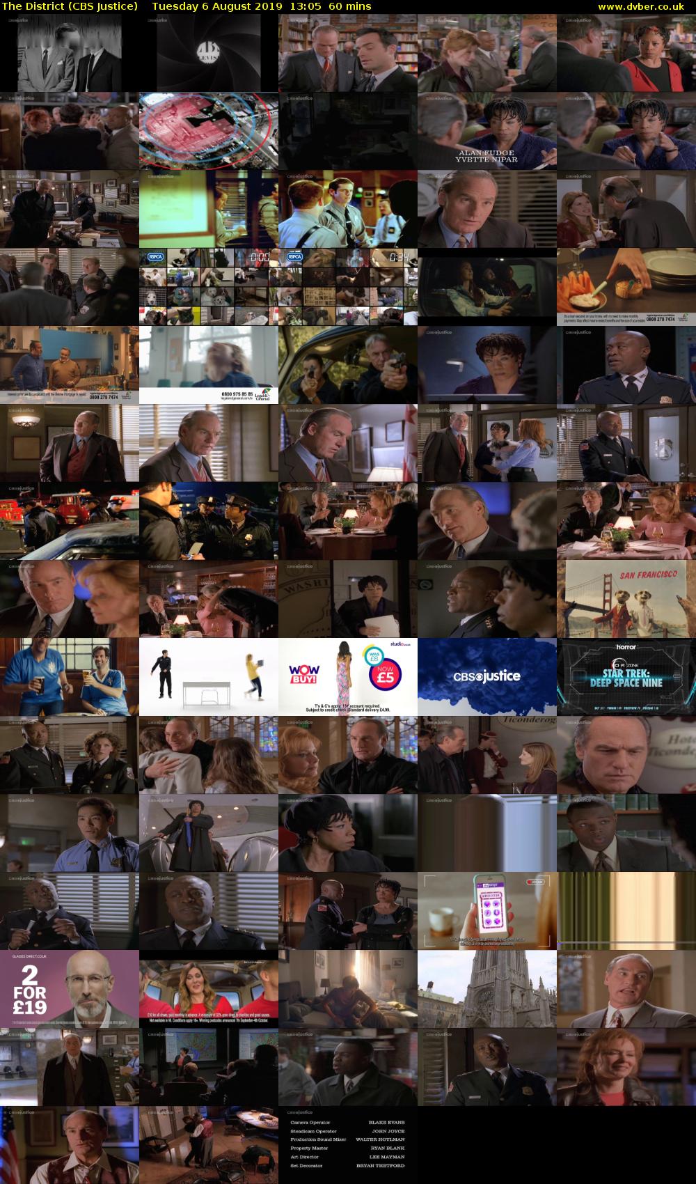 The District (CBS Justice) Tuesday 6 August 2019 13:05 - 14:05