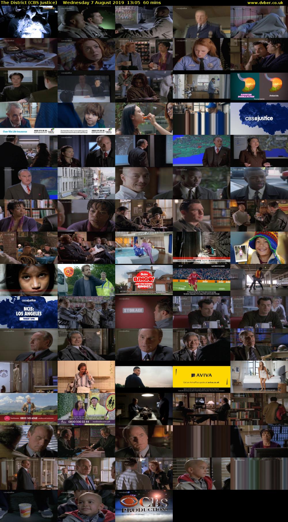 The District (CBS Justice) Wednesday 7 August 2019 13:05 - 14:05