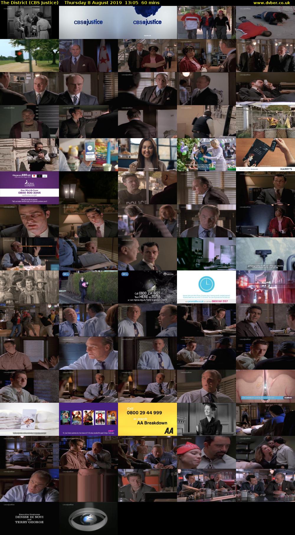 The District (CBS Justice) Thursday 8 August 2019 13:05 - 14:05