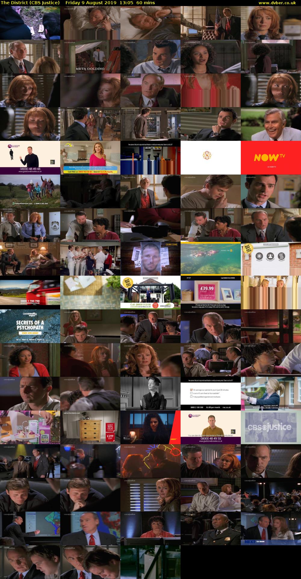 The District (CBS Justice) Friday 9 August 2019 13:05 - 14:05