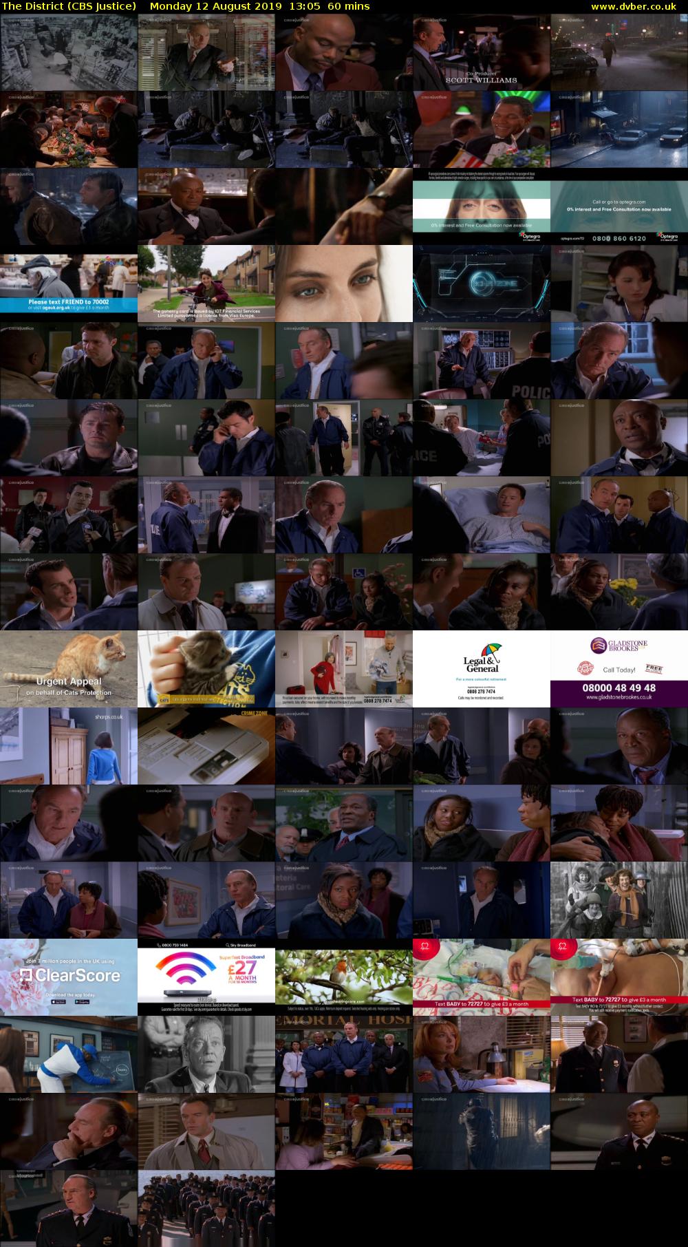 The District (CBS Justice) Monday 12 August 2019 13:05 - 14:05
