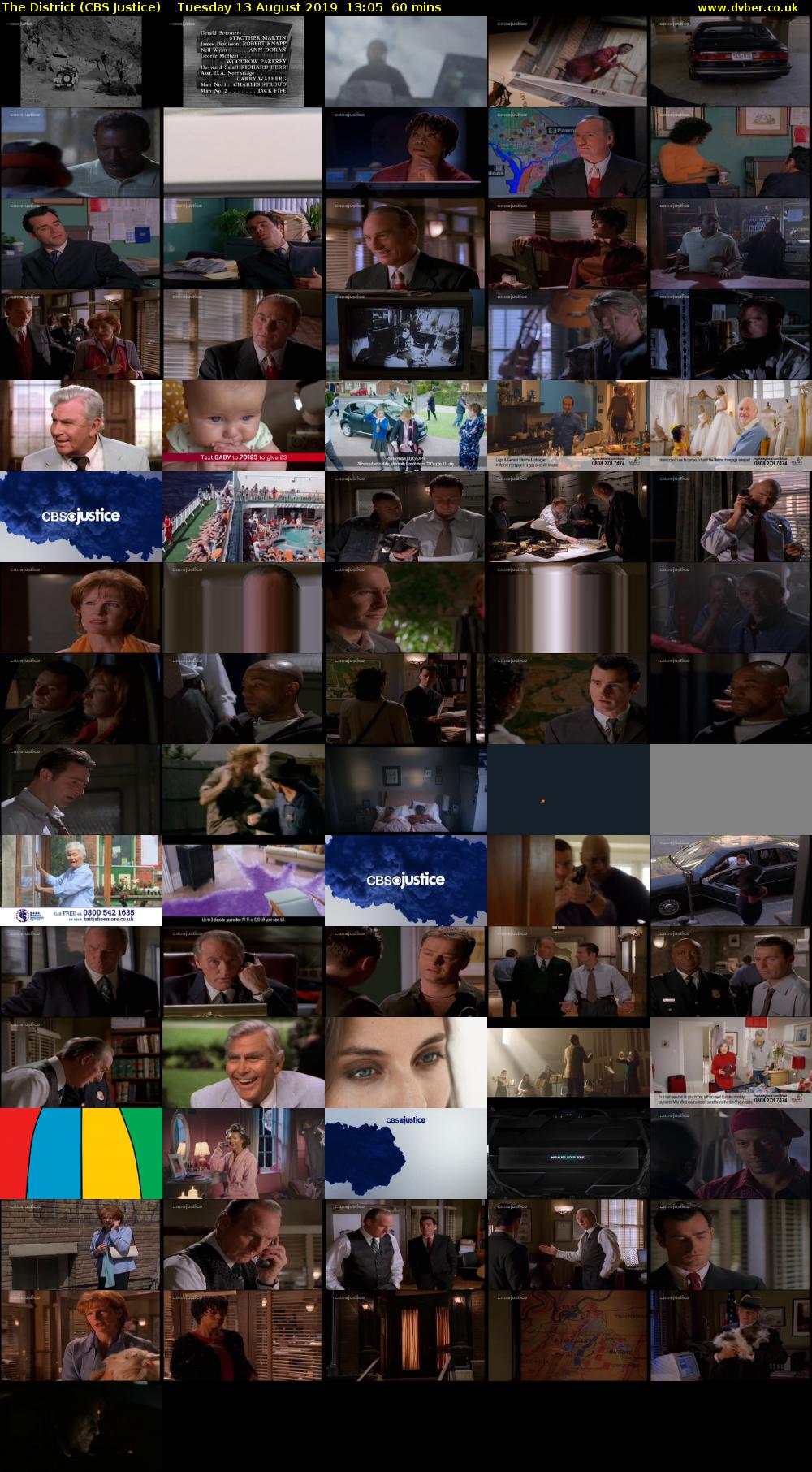 The District (CBS Justice) Tuesday 13 August 2019 13:05 - 14:05