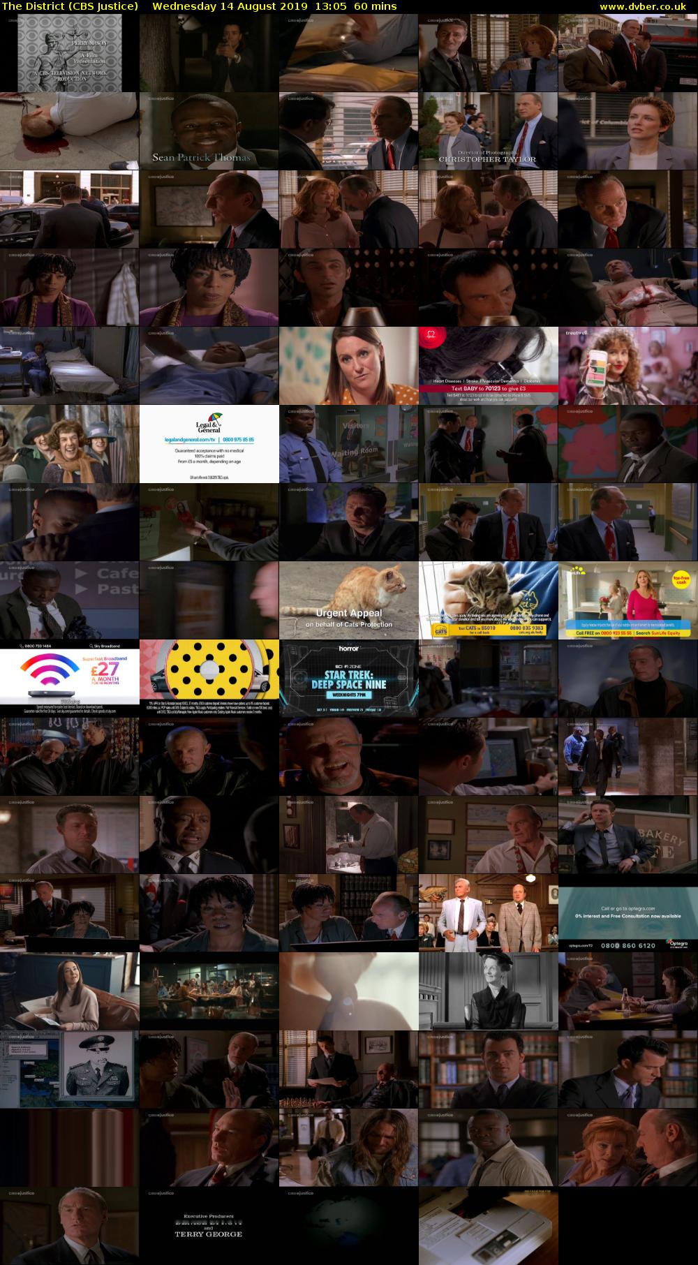 The District (CBS Justice) Wednesday 14 August 2019 13:05 - 14:05