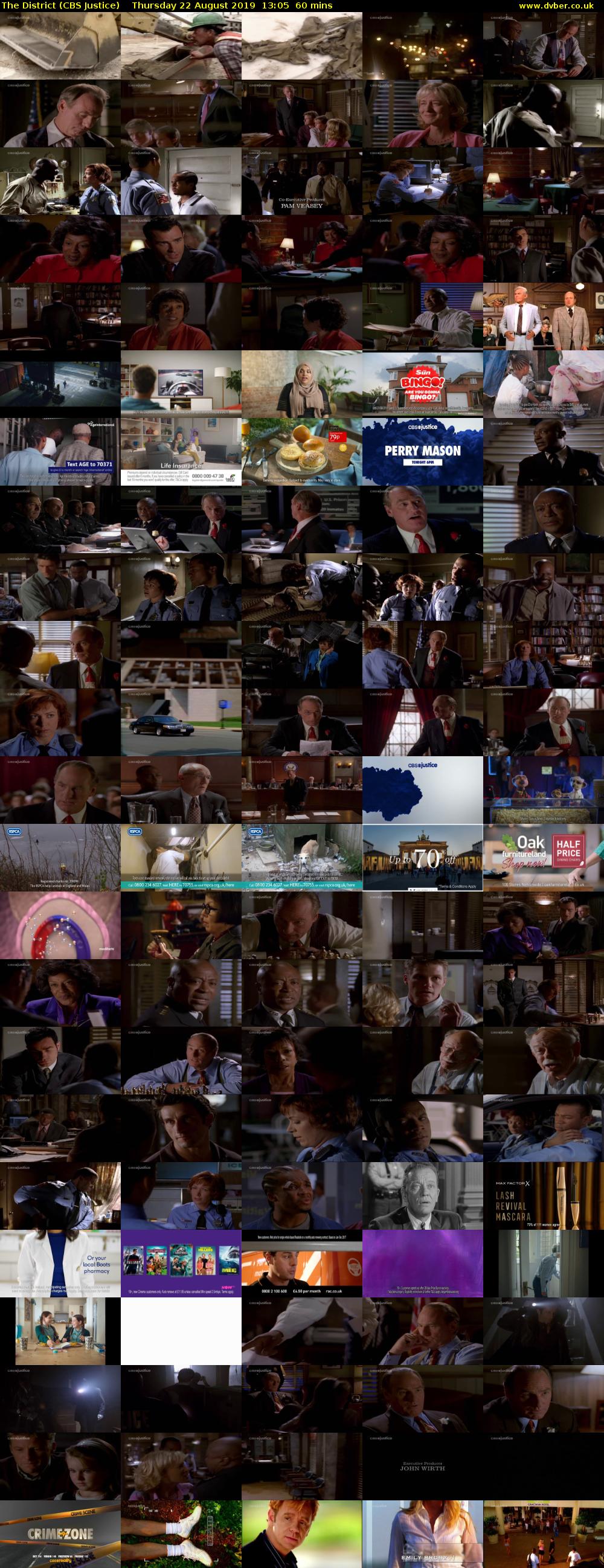 The District (CBS Justice) Thursday 22 August 2019 13:05 - 14:05