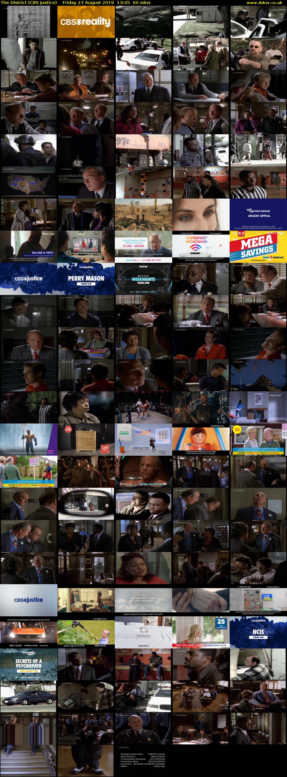 The District (CBS Justice) Friday 23 August 2019 13:05 - 14:05