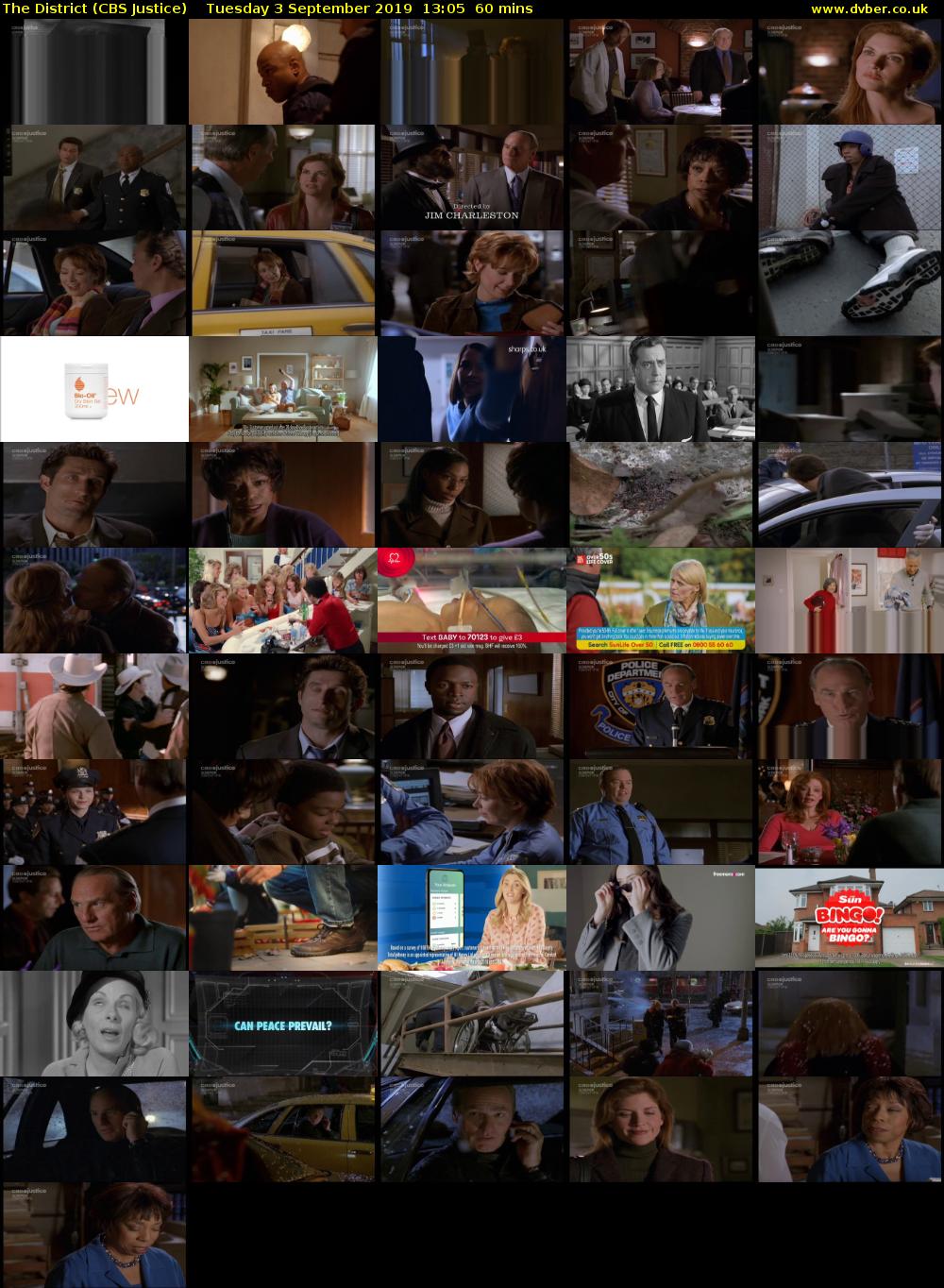 The District (CBS Justice) Tuesday 3 September 2019 13:05 - 14:05