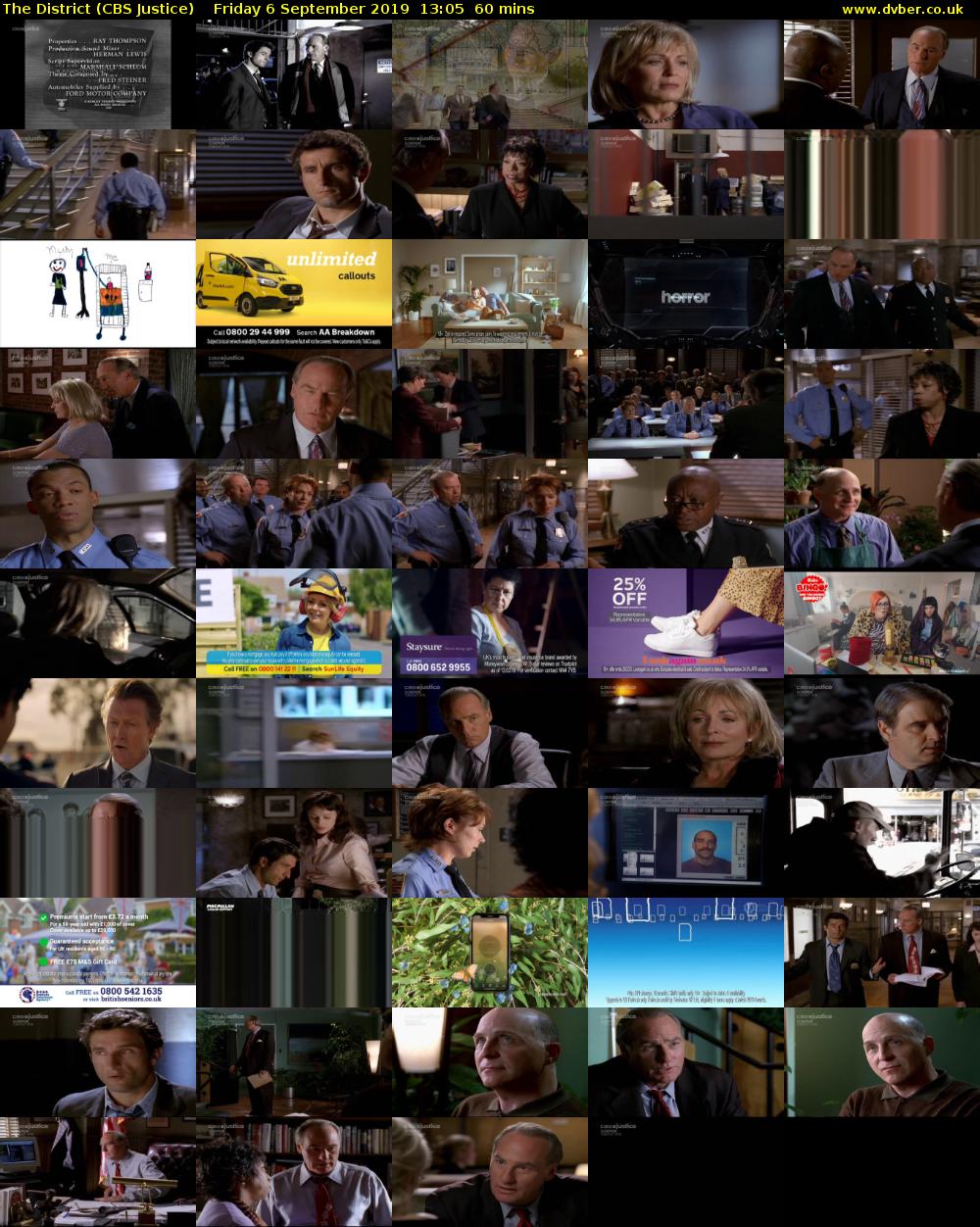 The District (CBS Justice) Friday 6 September 2019 13:05 - 14:05