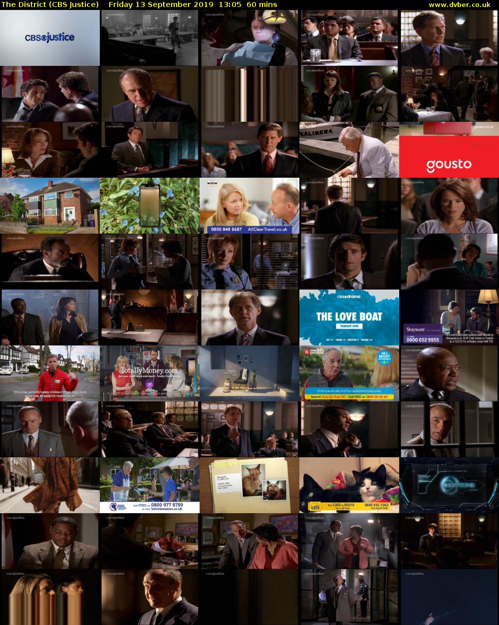 The District (CBS Justice) Friday 13 September 2019 13:05 - 14:05