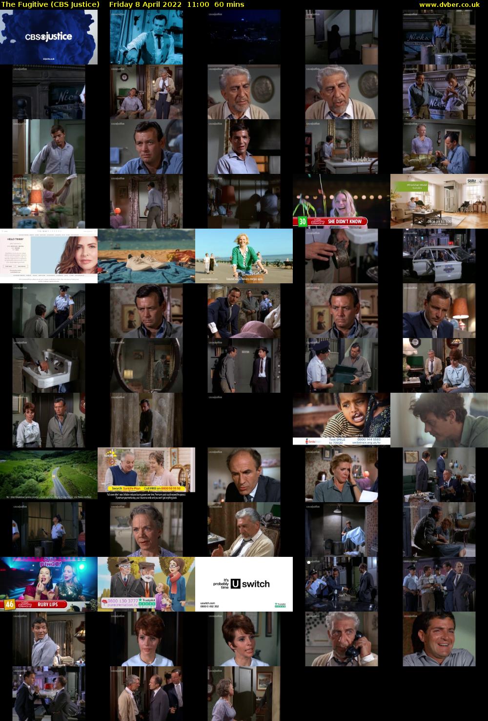 The Fugitive (CBS Justice) Friday 8 April 2022 11:00 - 12:00
