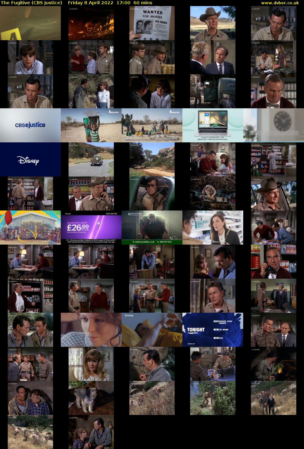 The Fugitive (CBS Justice) Friday 8 April 2022 17:00 - 18:00