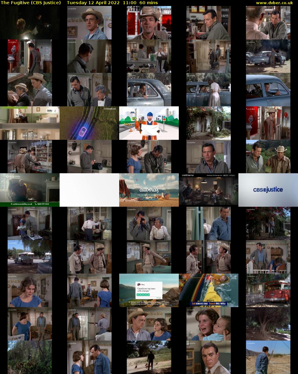 The Fugitive (CBS Justice) Tuesday 12 April 2022 11:00 - 12:00