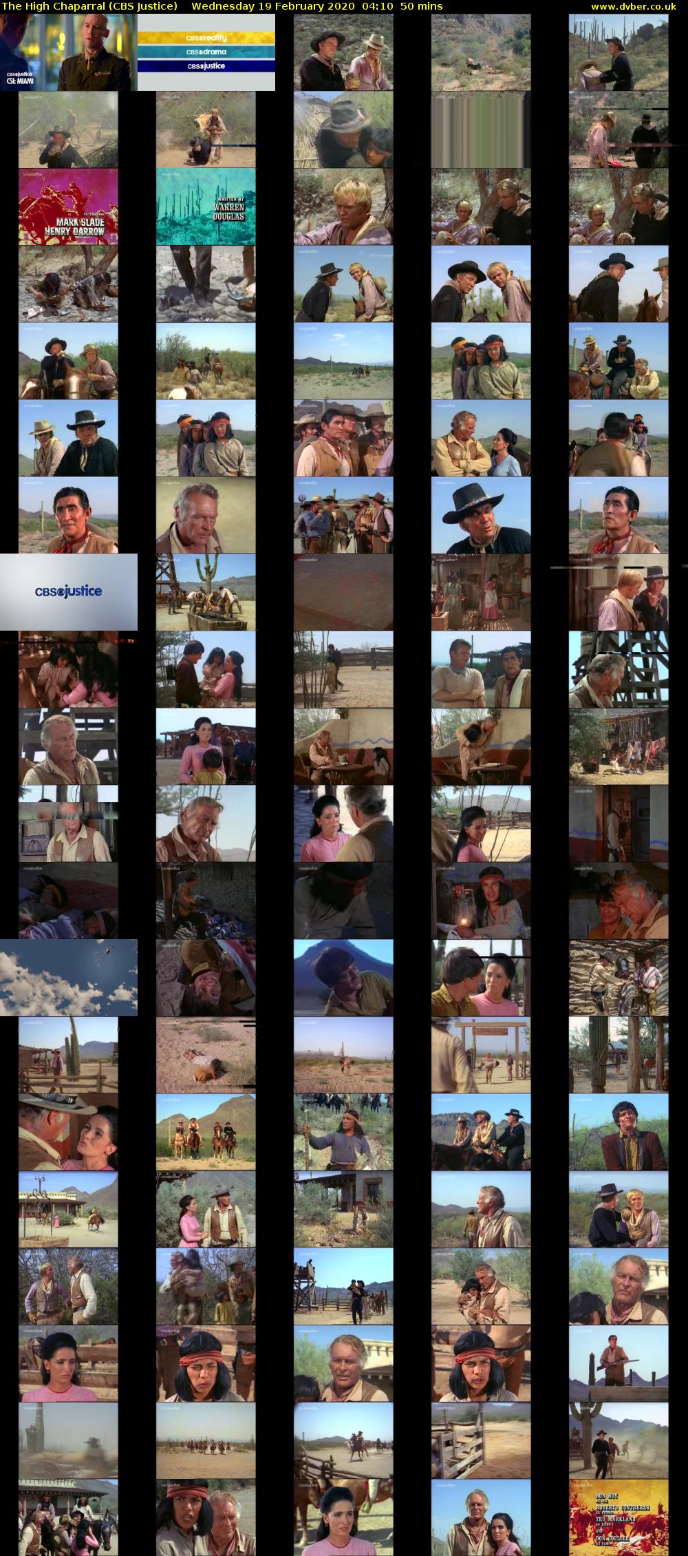The High Chaparral (CBS Justice) Wednesday 19 February 2020 04:10 - 05:00