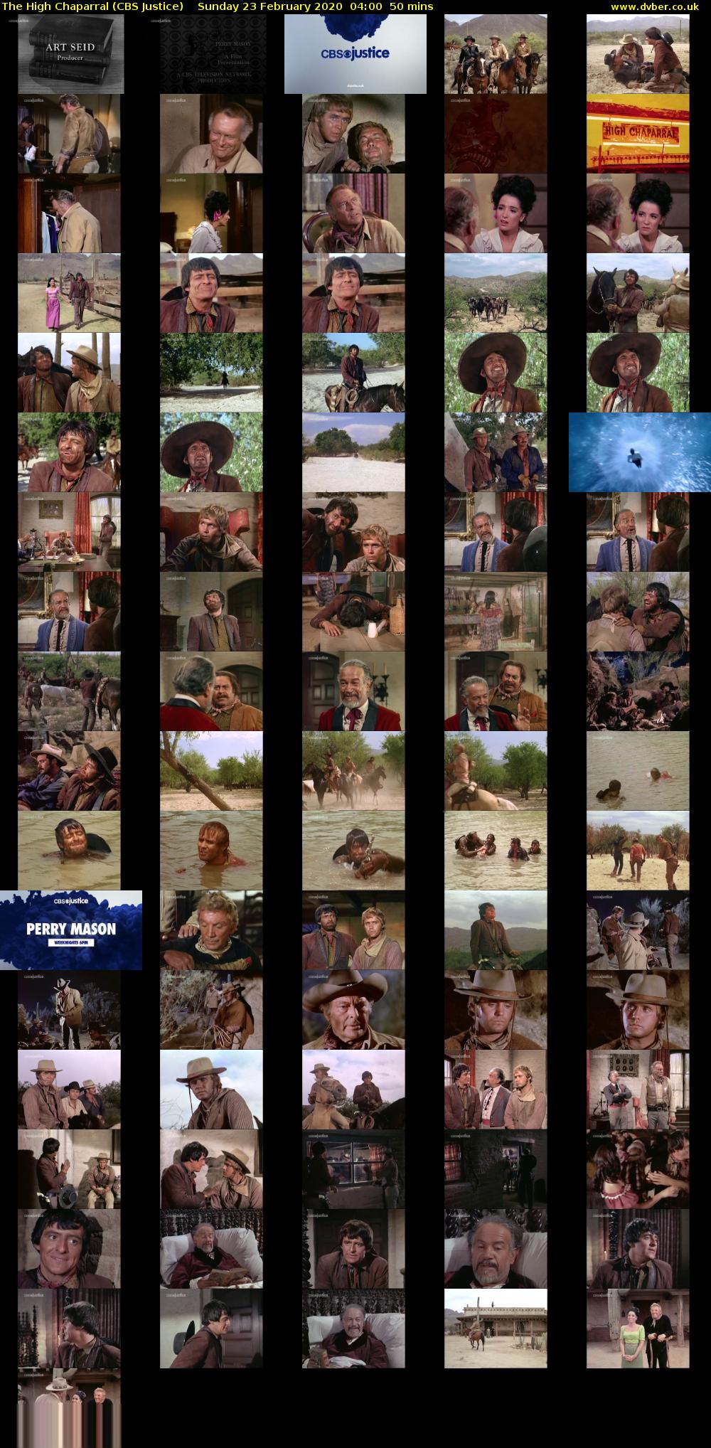 The High Chaparral (CBS Justice) Sunday 23 February 2020 04:00 - 04:50