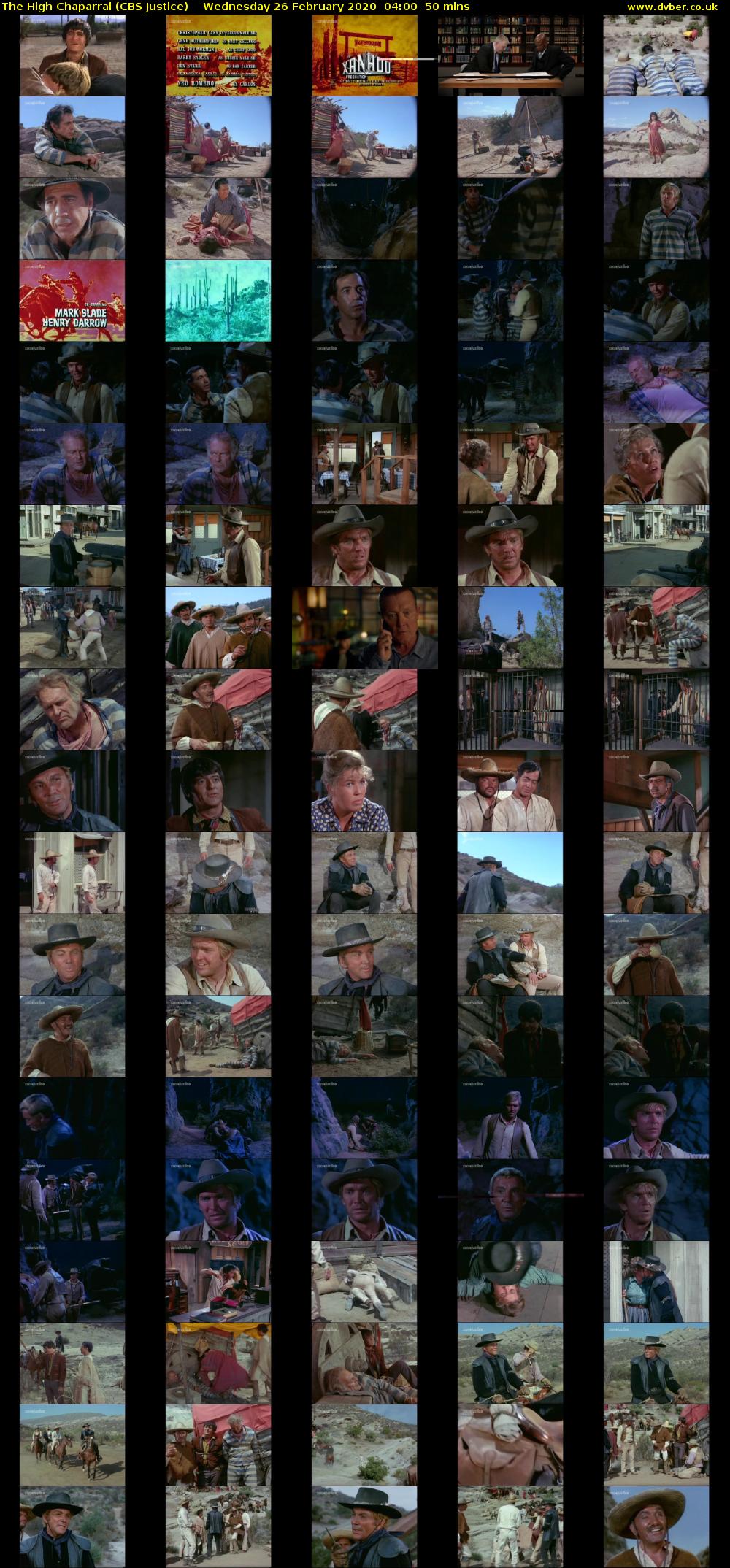 The High Chaparral (CBS Justice) Wednesday 26 February 2020 04:00 - 04:50