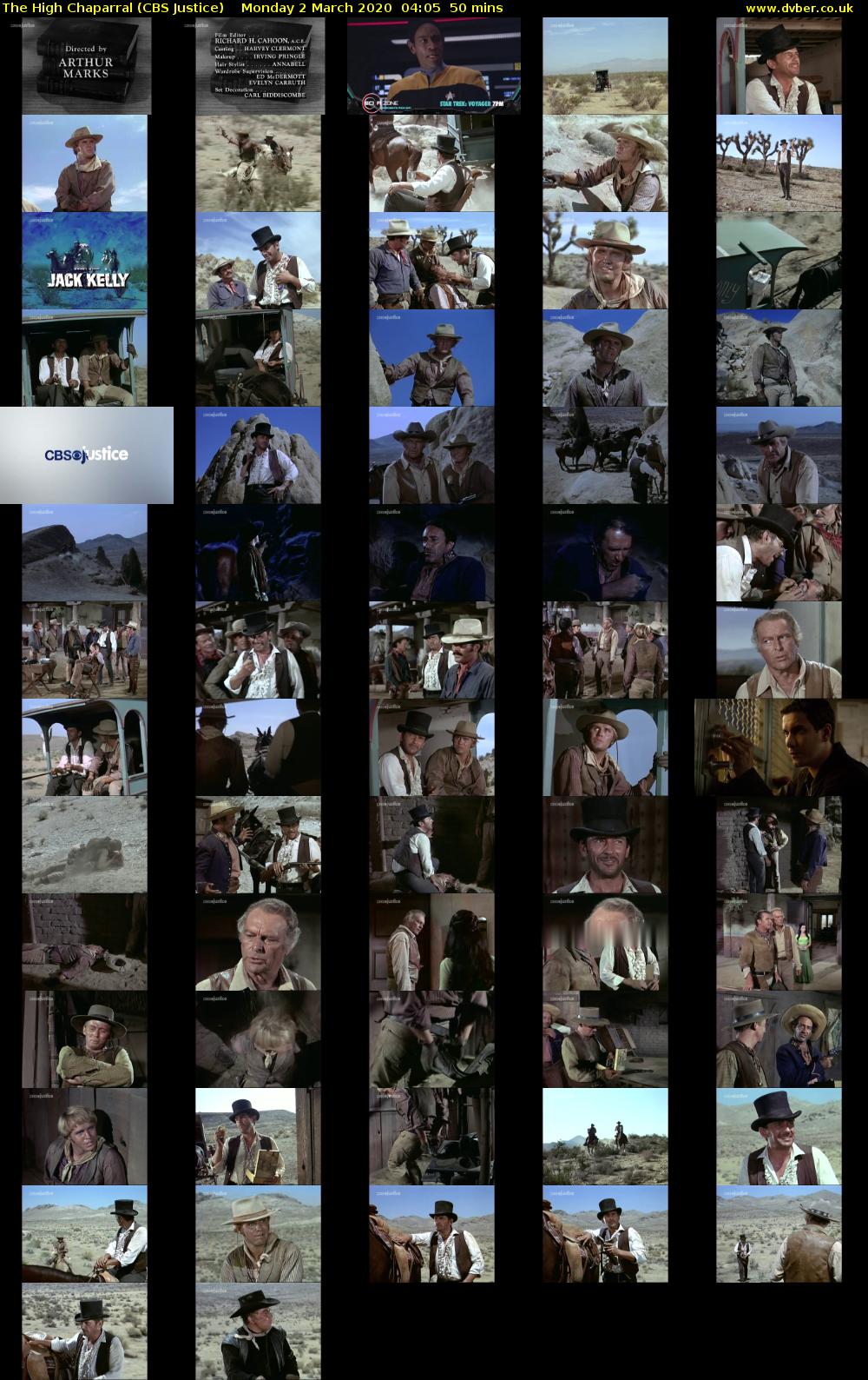 The High Chaparral (CBS Justice) Monday 2 March 2020 04:05 - 04:55