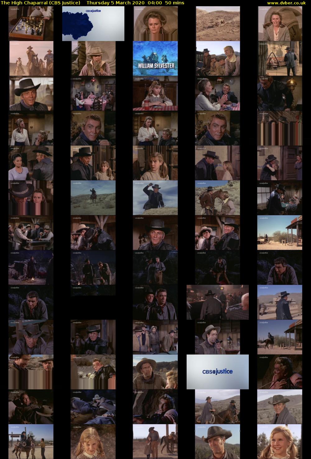 The High Chaparral (CBS Justice) Thursday 5 March 2020 04:00 - 04:50