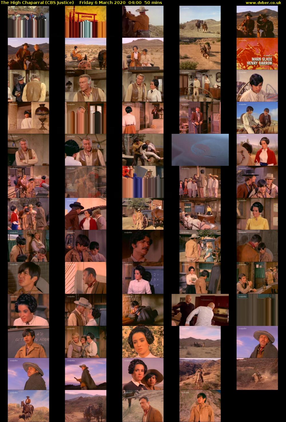 The High Chaparral (CBS Justice) Friday 6 March 2020 04:00 - 04:50