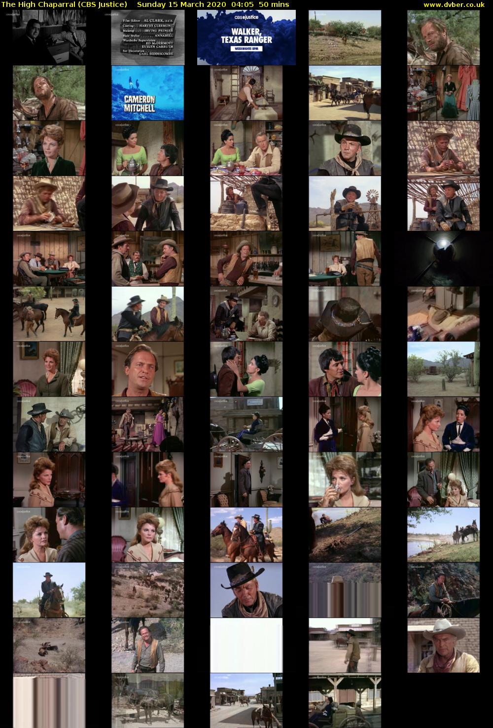 The High Chaparral (CBS Justice) Sunday 15 March 2020 04:05 - 04:55