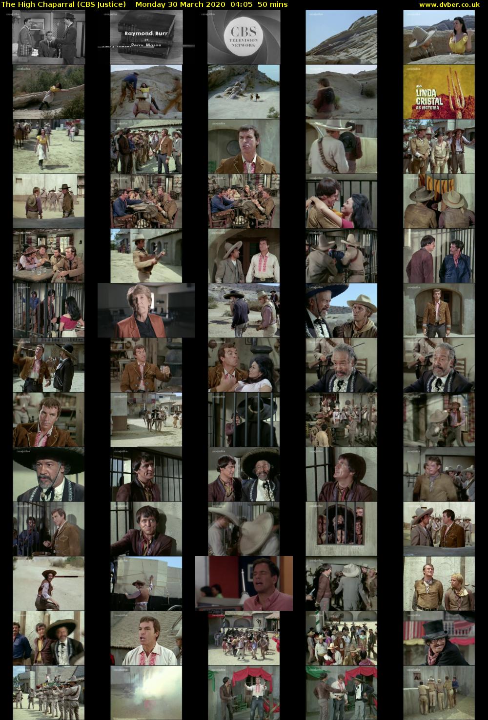 The High Chaparral (CBS Justice) Monday 30 March 2020 04:05 - 04:55