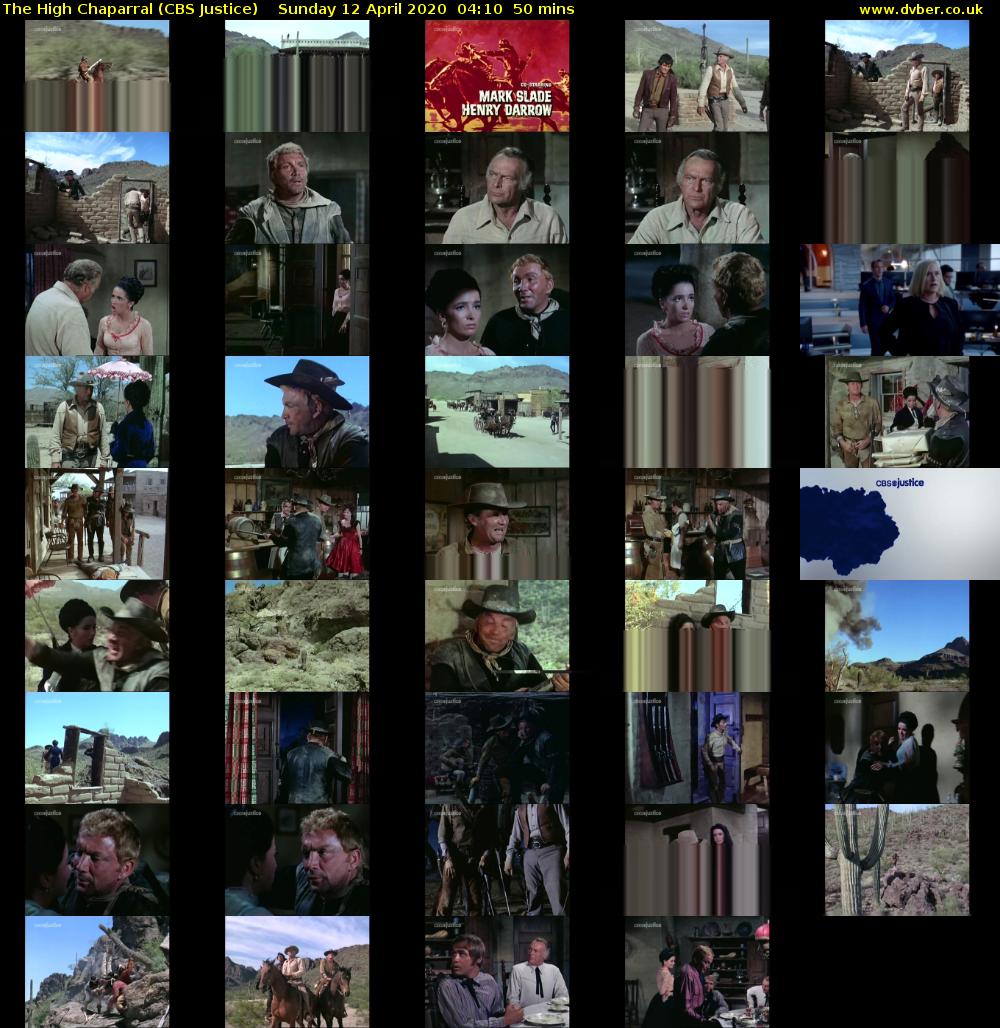 The High Chaparral (CBS Justice) Sunday 12 April 2020 04:10 - 05:00