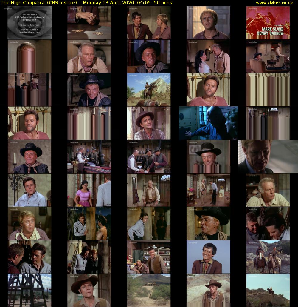 The High Chaparral (CBS Justice) Monday 13 April 2020 04:05 - 04:55