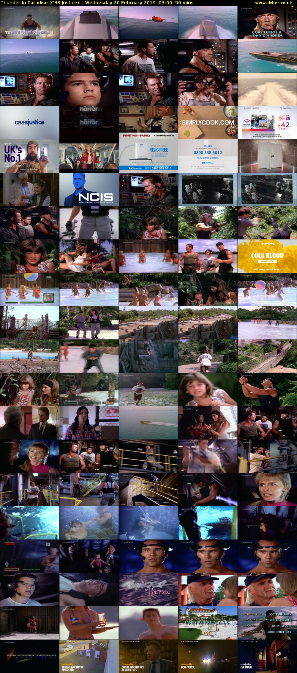 Thunder In Paradise (CBS Justice) Wednesday 20 February 2019 03:00 - 03:50