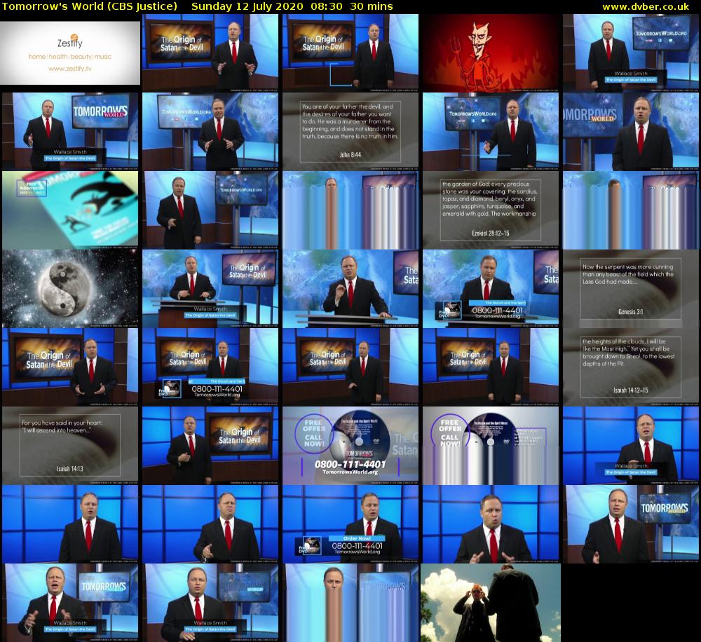 Tomorrow's World (CBS Justice) Sunday 12 July 2020 08:30 - 09:00