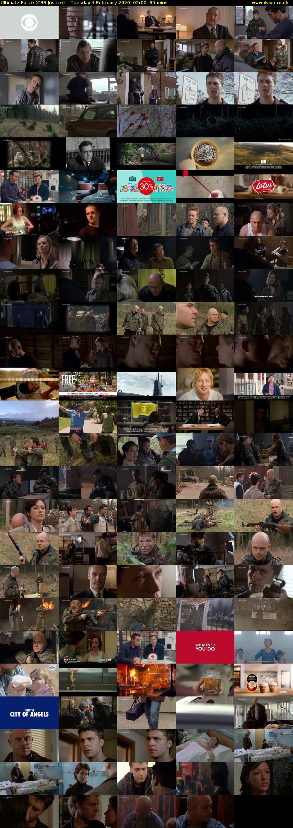 Ultimate Force (CBS Justice) Tuesday 4 February 2020 02:00 - 03:05