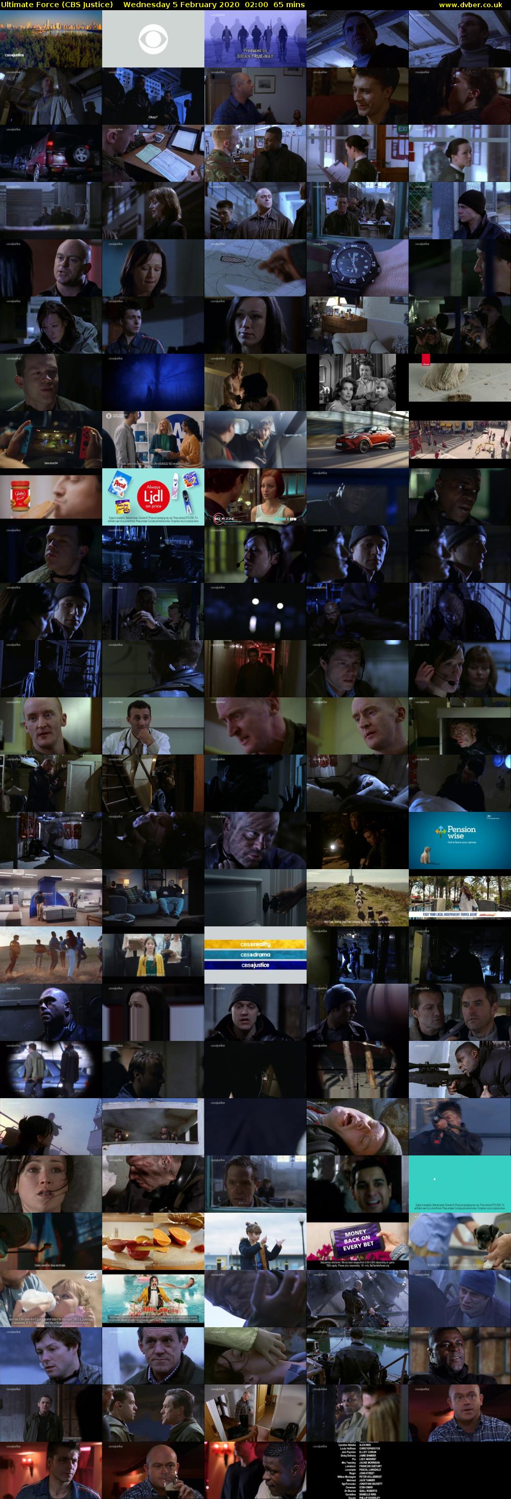 Ultimate Force (CBS Justice) Wednesday 5 February 2020 02:00 - 03:05