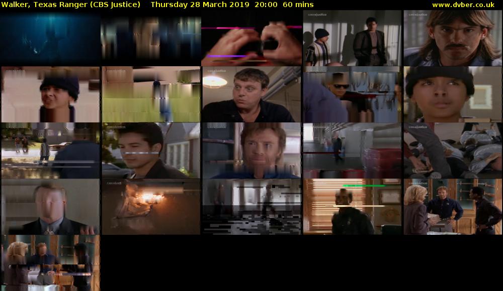 Walker, Texas Ranger (CBS Justice) Thursday 28 March 2019 20:00 - 21:00