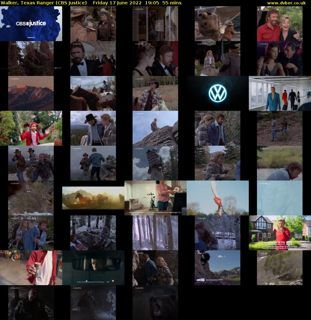 Walker, Texas Ranger (CBS Justice) Friday 17 June 2022 19:05 - 20:00
