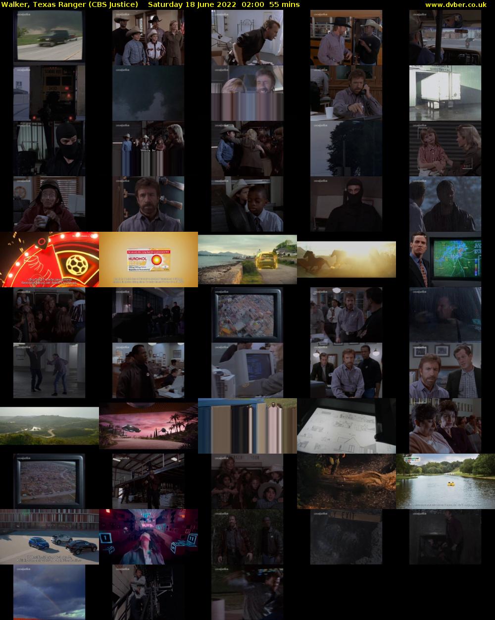 Walker, Texas Ranger (CBS Justice) Saturday 18 June 2022 02:00 - 02:55