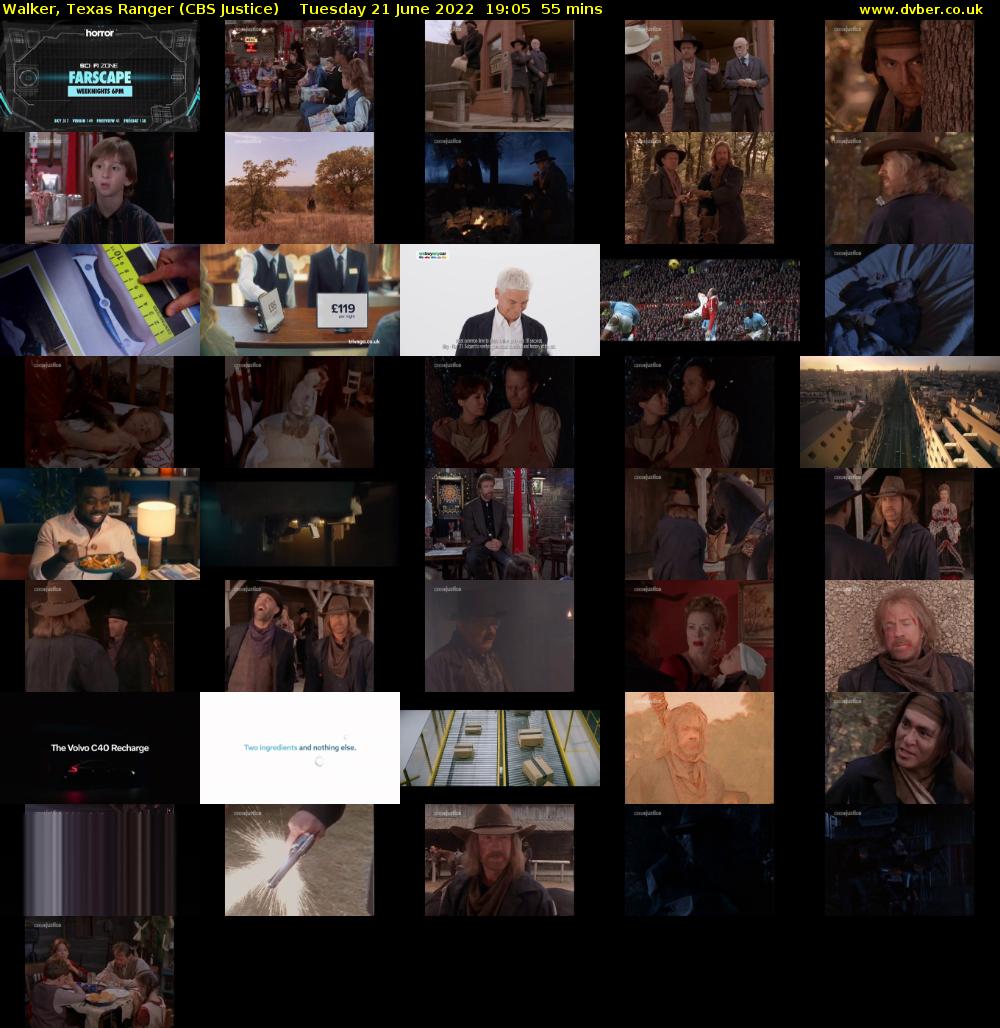 Walker, Texas Ranger (CBS Justice) Tuesday 21 June 2022 19:05 - 20:00