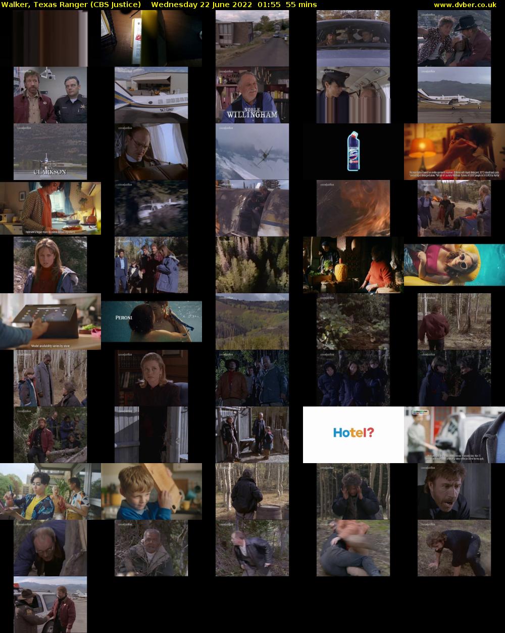 Walker, Texas Ranger (CBS Justice) Wednesday 22 June 2022 01:55 - 02:50