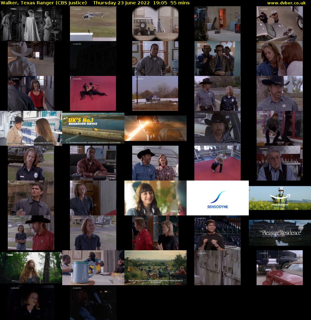 Walker, Texas Ranger (CBS Justice) Thursday 23 June 2022 19:05 - 20:00