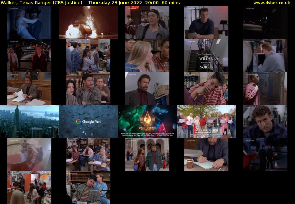 Walker, Texas Ranger (CBS Justice) Thursday 23 June 2022 20:00 - 21:00