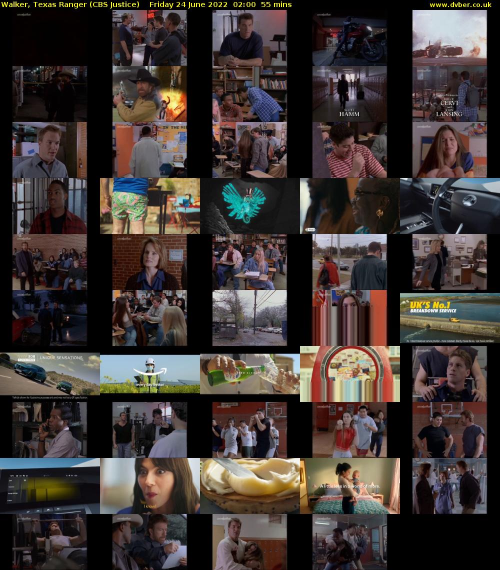Walker, Texas Ranger (CBS Justice) Friday 24 June 2022 02:00 - 02:55