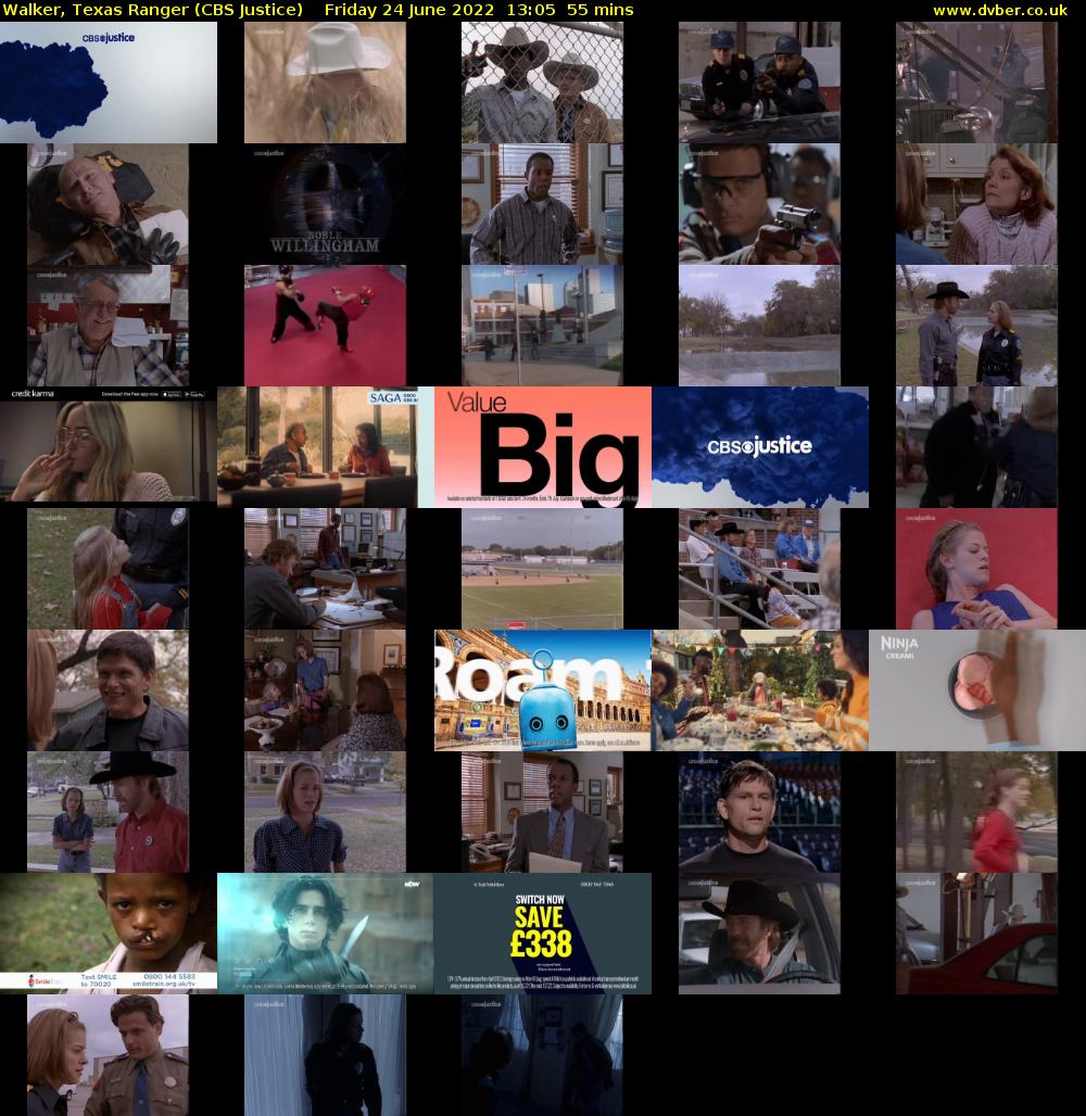Walker, Texas Ranger (CBS Justice) Friday 24 June 2022 13:05 - 14:00