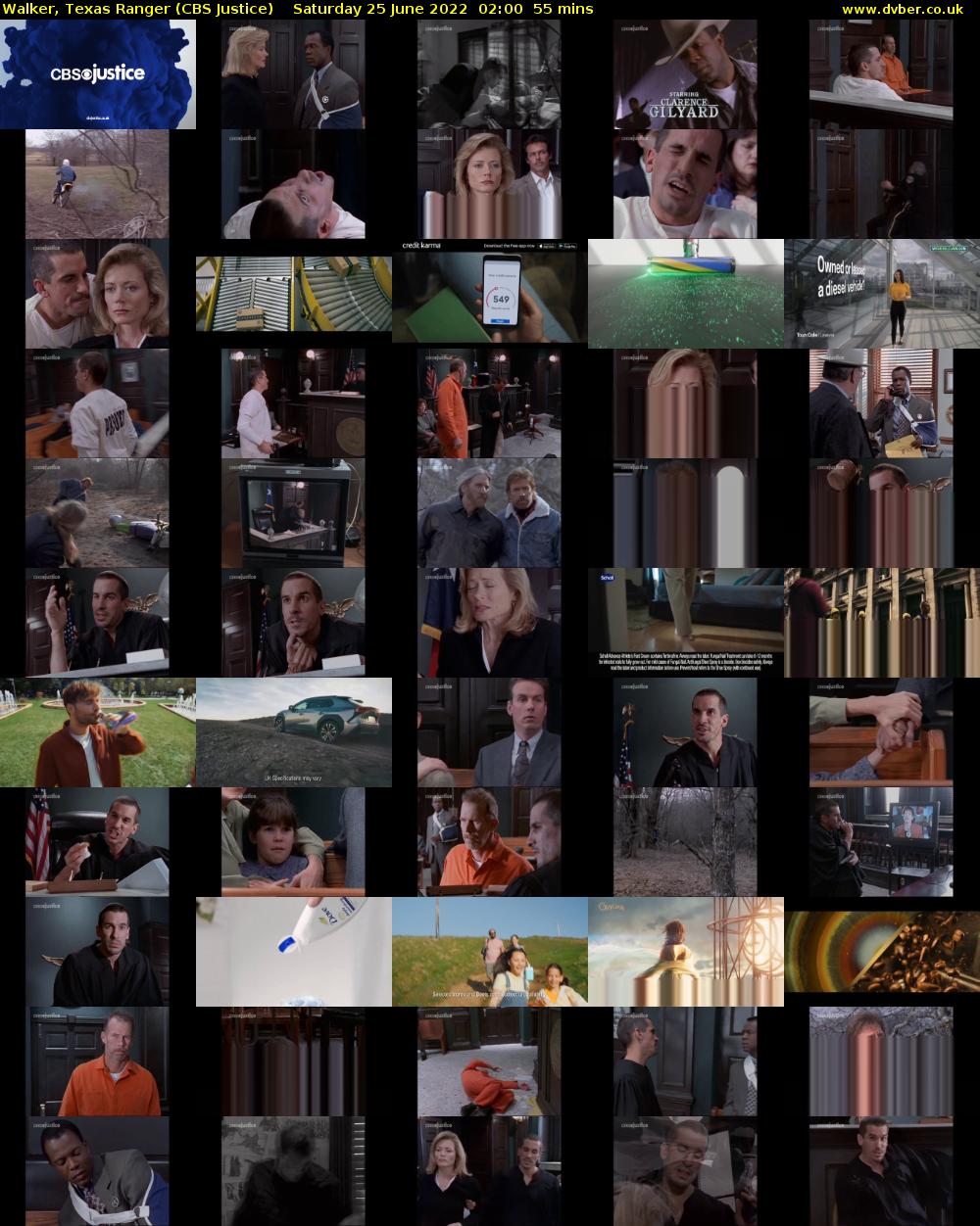 Walker, Texas Ranger (CBS Justice) Saturday 25 June 2022 02:00 - 02:55