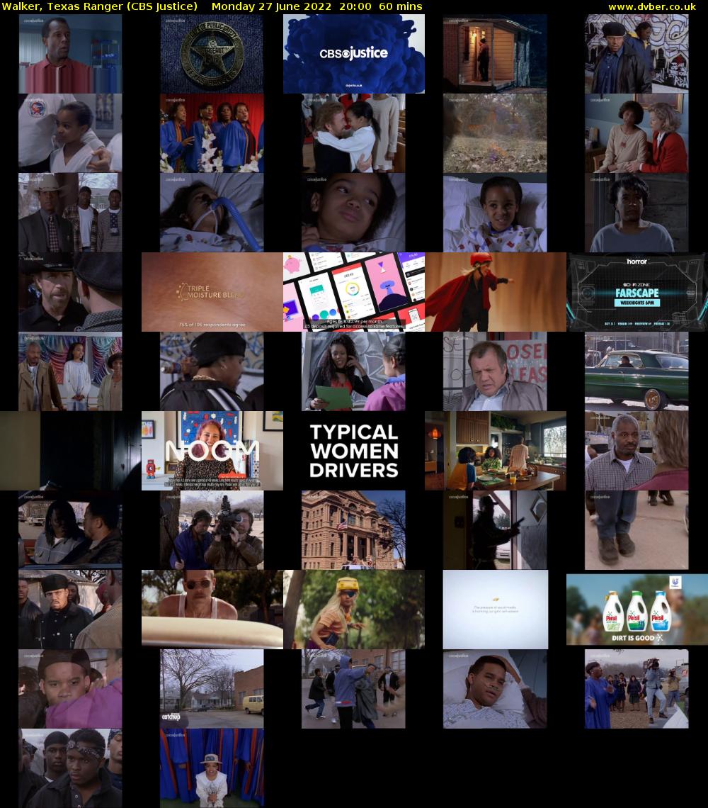 Walker, Texas Ranger (CBS Justice) Monday 27 June 2022 20:00 - 21:00