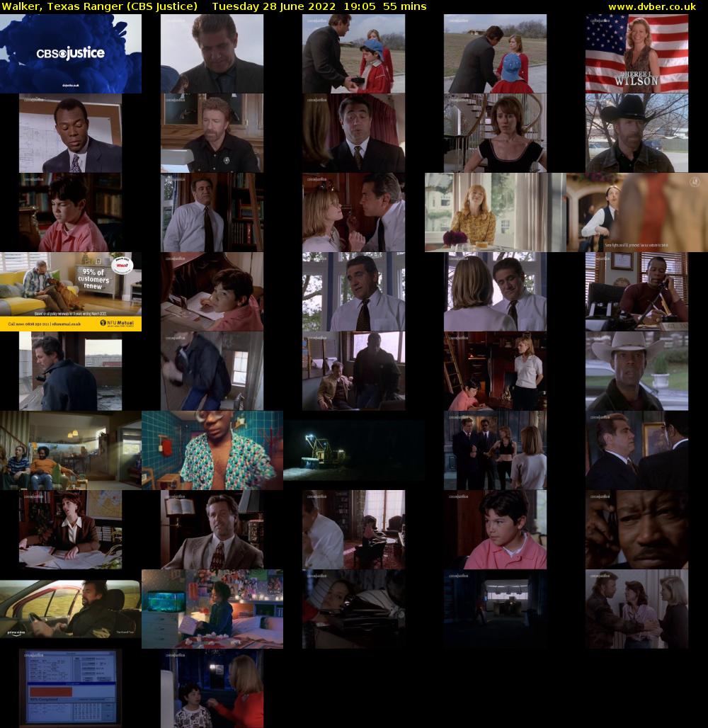 Walker, Texas Ranger (CBS Justice) Tuesday 28 June 2022 19:05 - 20:00