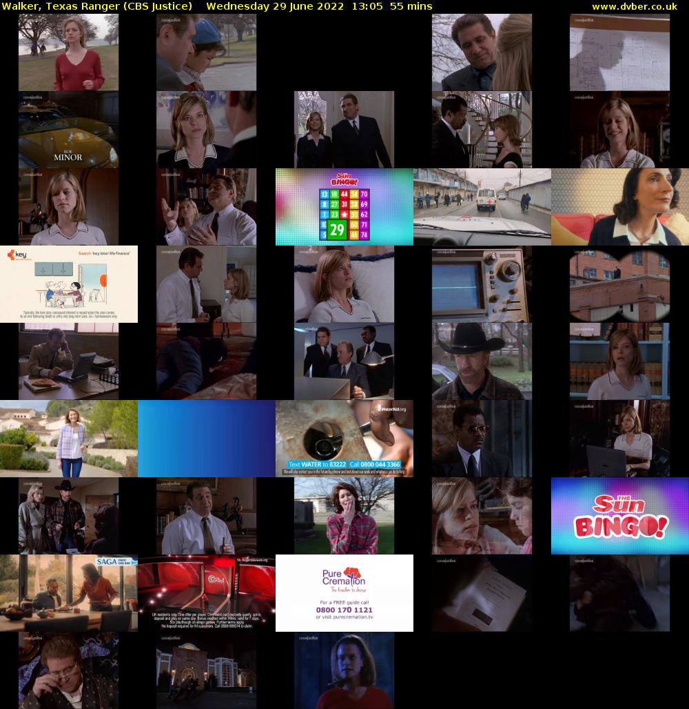 Walker, Texas Ranger (CBS Justice) Wednesday 29 June 2022 13:05 - 14:00