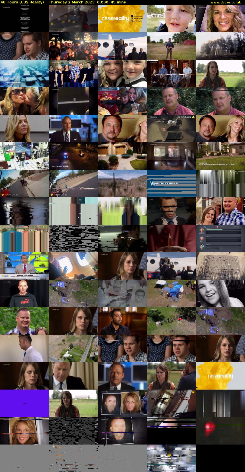 48 Hours (CBS Reality) Thursday 2 March 2023 03:00 - 03:45