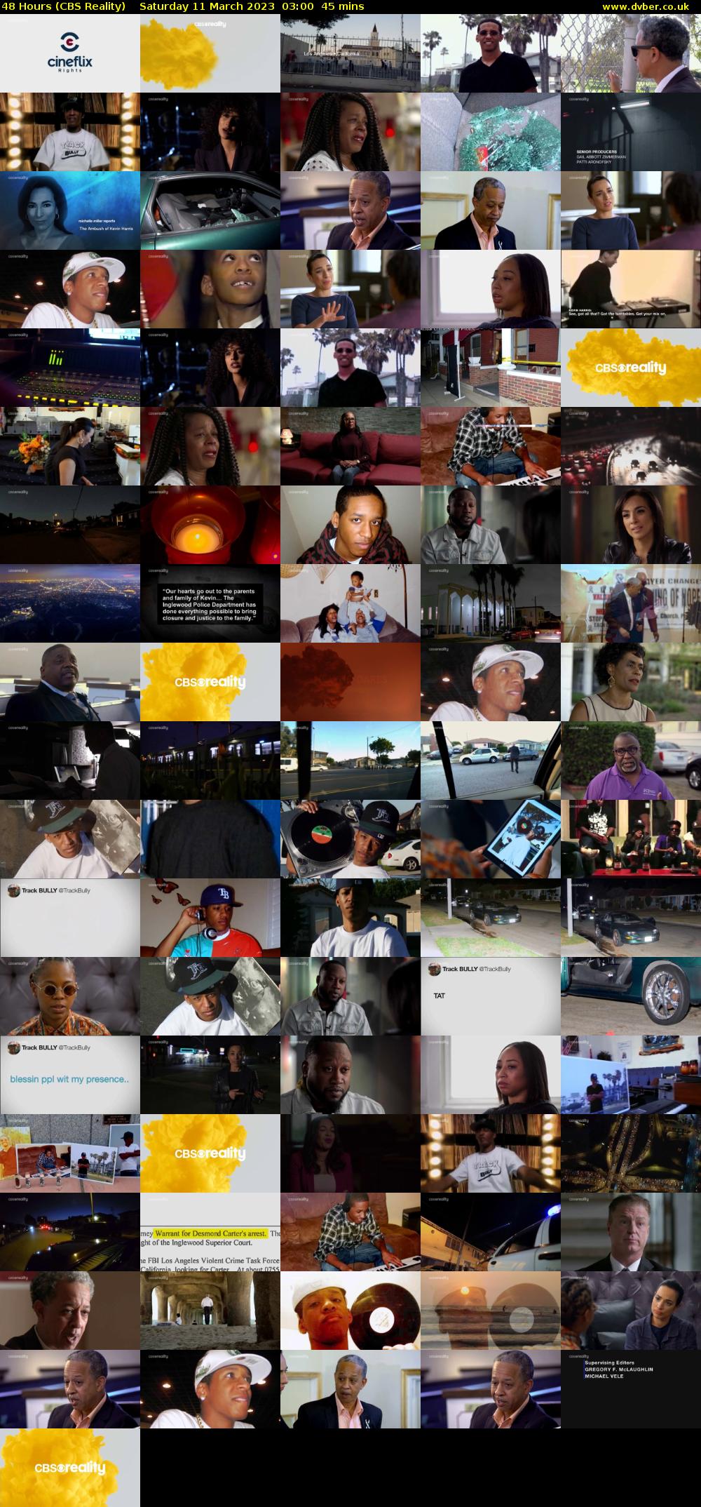 48 Hours (CBS Reality) Saturday 11 March 2023 03:00 - 03:45