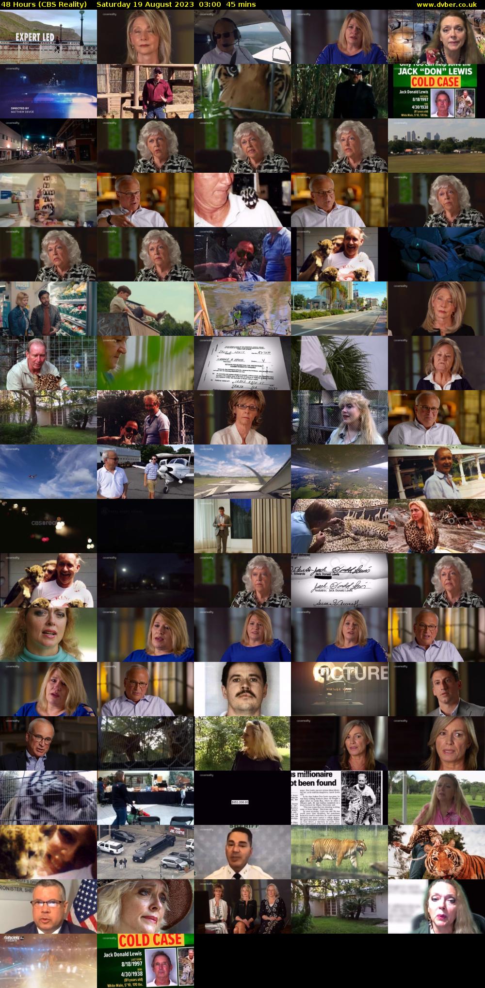 48 Hours (CBS Reality) Saturday 19 August 2023 03:00 - 03:45