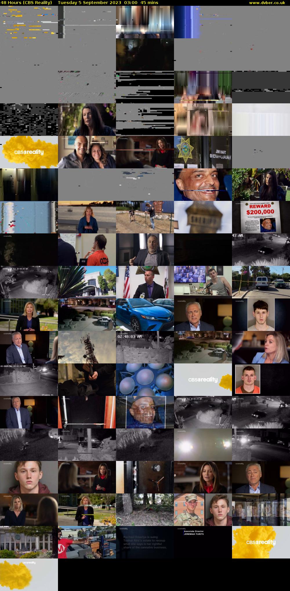 48 Hours (CBS Reality) Tuesday 5 September 2023 03:00 - 03:45